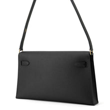 将图像加载到图库查看器中，HERMES Kelly Elan Black Epsom
