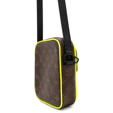 Load image into Gallery viewer, LOUIS VUITTON Christopher wearable wallet Noir/Neon YellowM80793 Monogram Macassar Canvas
