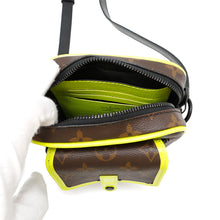 Load image into Gallery viewer, LOUIS VUITTON Christopher wearable wallet Noir/Neon YellowM80793 Monogram Macassar Canvas
