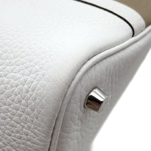 Load image into Gallery viewer, HERMES Picotin Lock Casaque2 Beige Marfa/New White/Macassar Taurillon Clemence Swift Leather Size PM
