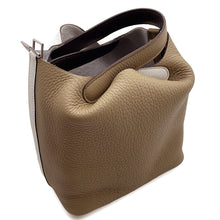 Load image into Gallery viewer, HERMES Picotin Lock Casaque2 Beige Marfa/New White/Macassar Taurillon Clemence Swift Leather Size PM
