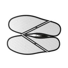 Load image into Gallery viewer, HERMES Sneakers Kid Plus Noir/White Toile H Calf Leather Chèvre Velour Size 38
