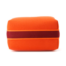 将图像加载到图库查看器中，HERMES Brid a Black Feu/Bordeaux Canvas Size PM

