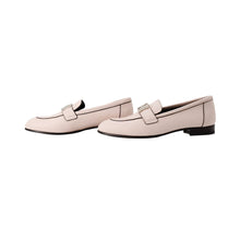 将图像加载到图库查看器中，HERMES Mocassins Paris Pink Leather Size 35 1/2

