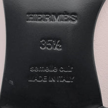将图像加载到图库查看器中，HERMES Mocassins Paris Pink Leather Size 35 1/2
