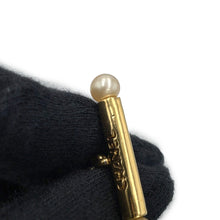 将图像加载到图库查看器中，CHANEL Long Necklace CC Logo Gold Plated Faux Pearl
