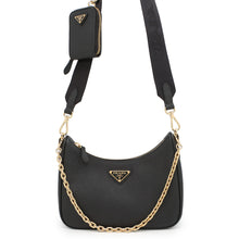 Load image into Gallery viewer, PRADA e-Edition 2005 Saffiano LeatherLeather Bag Black1BH204 Saffiano LeatherLeather
