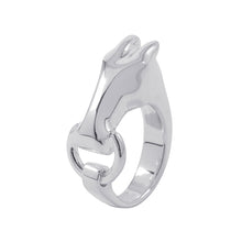 Load image into Gallery viewer, HERMES Gallop Ring Size 51/#11 SV925
