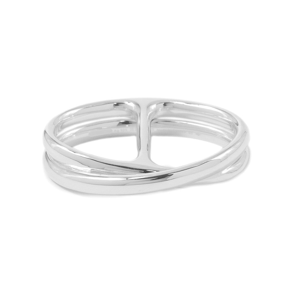 HERMES Chaine d'Ancre Punk Double Ring Size 50/#10#12 SV925