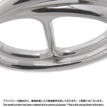 将图像加载到图库查看器中，HERMES Chaine d&#39;Ancre Punk Double Ring Size 50/#10#12 SV925
