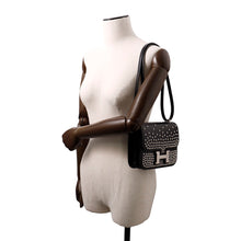 Load image into Gallery viewer, HERMES Constance3 Cloute Miroir Black Box Calf Leather Size Mini
