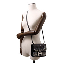 Load image into Gallery viewer, HERMES Constance3 Cloute Miroir Black Box Calf Leather Size Mini
