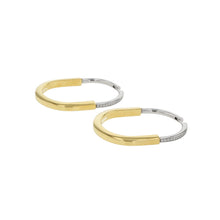 将图像加载到图库查看器中，TIFFANY&amp;Co. Padlock Earrings Size Extra large K18YG K18WG
