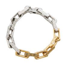 Load image into Gallery viewer, LOUIS VUITTON Bracelet Chain Monogram Size L Gold/SilverM1555L Metal
