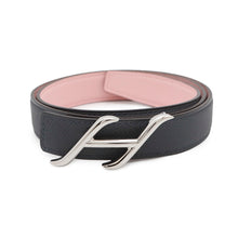 Load image into Gallery viewer, HERMES &quot;HDN&quot; Buckle &amp; &quot;Kit&quot; Belt 24 Size 80 Grimist/Rose Sakura Epsom Swift Leather
