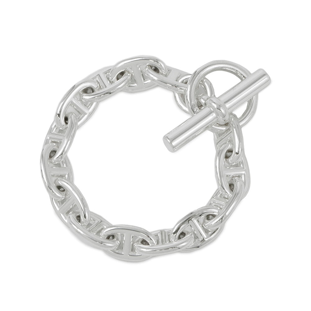 HERMES Chaine d'Ancre Bracelet 14 frames Size MM SV925