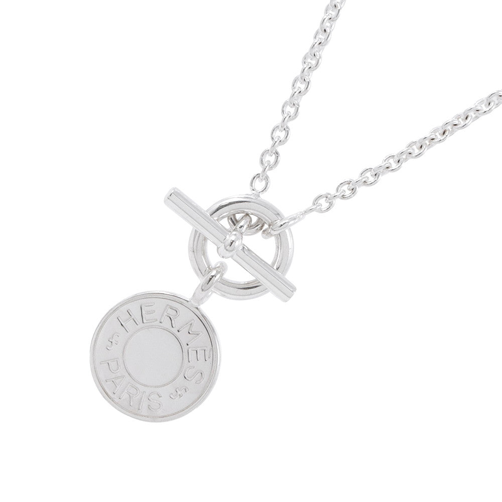 HERMES Sellier Amulette Necklace SV925