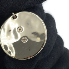 Load image into Gallery viewer, CHANEL Choker Necklace CC Logo Round Plate Gold Metal Rhinestone
