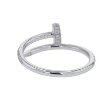 将图像加载到图库查看器中，CARTIER Juste Un Clou Ring Small Model Semi-Pavé Size 53/#13 SMB4231600 18K White Gold
