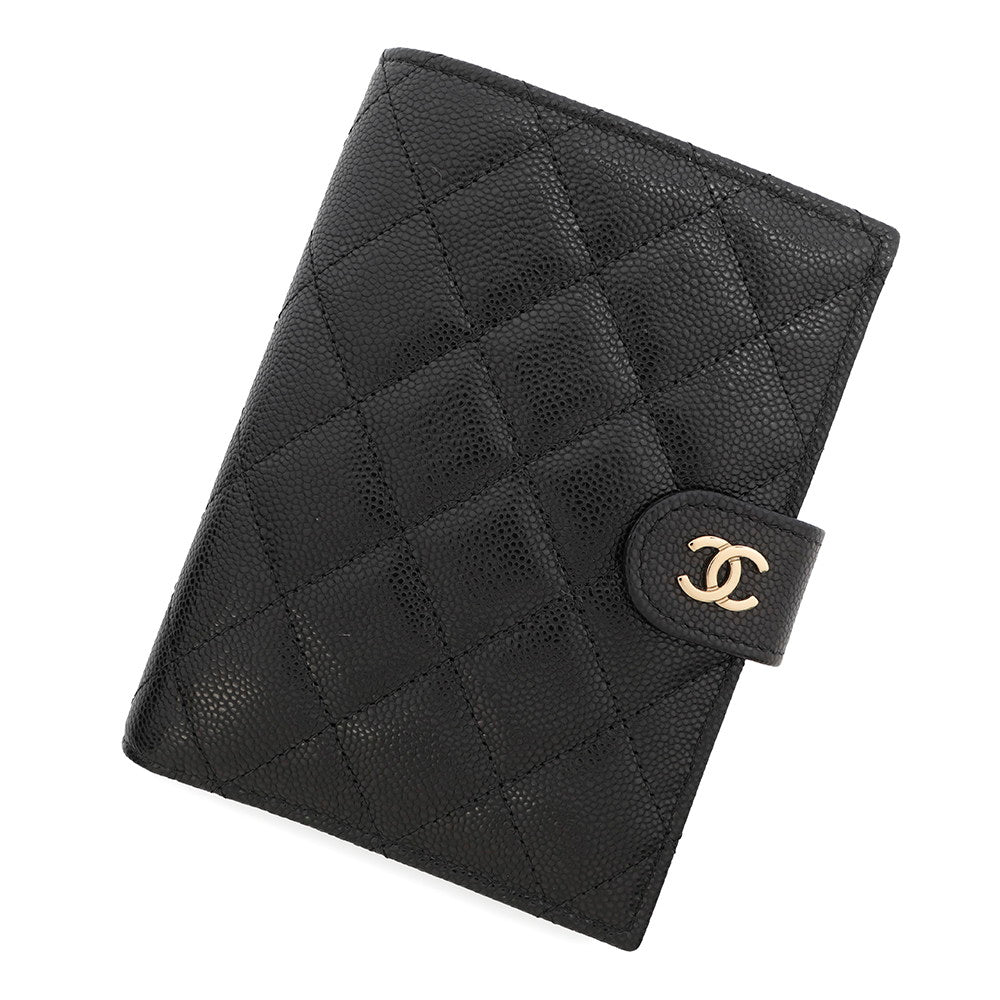 CHANEL passport case BlackAP3791 Caviar Leather