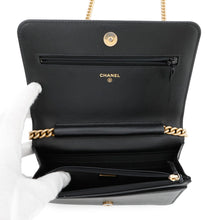 Load image into Gallery viewer, CHANEL Matelasse Boy Chanel Chain Wallet BlackAP1117 Caviar Leather
