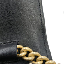 Load image into Gallery viewer, CHANEL Matelasse Boy Chanel Chain Wallet BlackAP1117 Caviar Leather
