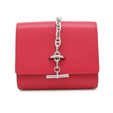Load image into Gallery viewer, HERMES Chaine d&#39;Ancre compact wallet Rose Extreme Chevre Shamqila
