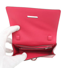 Load image into Gallery viewer, HERMES Chaine d&#39;Ancre compact wallet Rose Extreme Chevre Shamqila
