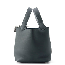 Load image into Gallery viewer, HERMES Picotin Lock Eclat Vert Mangrove/Guripantan Taurillon Clemence Swift Leather Size PM

