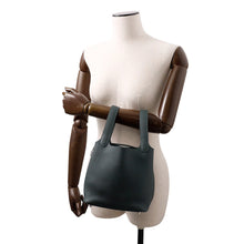Load image into Gallery viewer, HERMES Picotin Lock Eclat Vert Mangrove/Guripantan Taurillon Clemence Swift Leather Size PM
