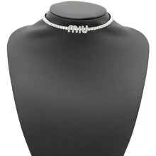 Load image into Gallery viewer, MIUMIU Crystal Necklace5JC871 Metal Artificial Crystal
