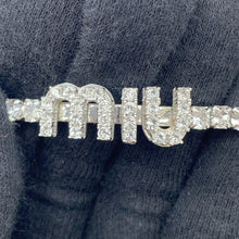 Load image into Gallery viewer, MIUMIU Crystal Necklace5JC871 Metal Artificial Crystal
