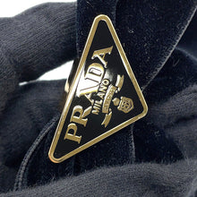 Load image into Gallery viewer, PRADA Logo ribbon hair clip Black1IF154 Velvet

