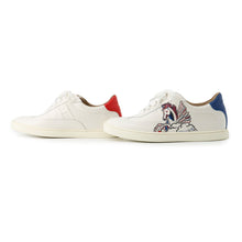 Load image into Gallery viewer, HERMES Sneakers Quicker Pegasus Pop White Leather Size 36

