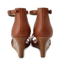 Load image into Gallery viewer, HERMES Sandals Legend Gold Calf Leather Size 351/2
