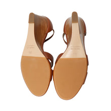 Load image into Gallery viewer, HERMES Sandals Legend Gold Calf Leather Size 351/2
