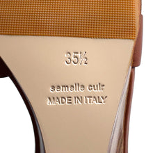Load image into Gallery viewer, HERMES Sandals Legend Gold Calf Leather Size 351/2
