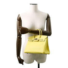Load image into Gallery viewer, HERMES Birkin Verso Lime/Blue Blue Taurillon Novillo Size 25
