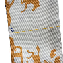 将图像加载到图库查看器中，HERMES Twilly HERMES PARADE HERMES Parade Gri Perle/Vert/Jaune Silk100%
