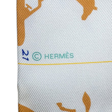 将图像加载到图库查看器中，HERMES Twilly HERMES PARADE HERMES Parade Gri Perle/Vert/Jaune Silk100%
