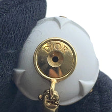 将图像加载到图库查看器中，Dior Tribal Star Ball AirPods Holder Earrings D-VIBE White Metal
