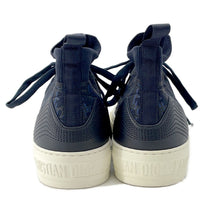 将图像加载到图库查看器中，Dior WALK&#39;N&#39;DIOR Technical Knit Socks Sneakers Oblique NavyKCK233OPK75B365 Fabric Leather Size 36 1/2
