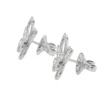 将图像加载到图库查看器中，GRAFF Butterfly Silhouette Diamond Stud EarringRGE879 18K White Gold
