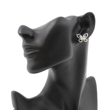 将图像加载到图库查看器中，GRAFF Butterfly Silhouette Diamond Stud EarringRGE879 18K White Gold
