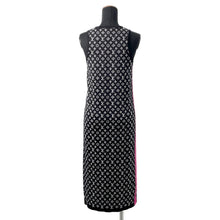 Load image into Gallery viewer, LOUIS VUITTON Monogram sleeveless knit dress Size XS Noir/White/Pink Silk63% Nylon34% Polyurethane3%
