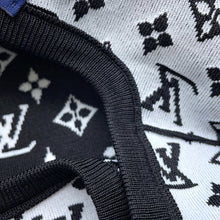 Load image into Gallery viewer, LOUIS VUITTON Monogram sleeveless knit dress Size XS Noir/White/Pink Silk63% Nylon34% Polyurethane3%
