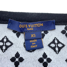 Load image into Gallery viewer, LOUIS VUITTON Monogram sleeveless knit dress Size XS Noir/White/Pink Silk63% Nylon34% Polyurethane3%
