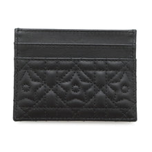 Load image into Gallery viewer, Dior Caro Freesia Card Holder Star BlackS5130UNTZ Lambskin/Faux Pearl
