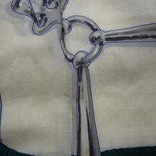 Load image into Gallery viewer, HERMES Giant Square MORS A JOUETS Horse Bit Size 140 Jaune/Multicolor Cashmere70% Silk30%
