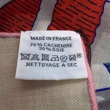 Load image into Gallery viewer, HERMES Giant Square MORS A JOUETS Horse Bit Size 140 Jaune/Multicolor Cashmere70% Silk30%
